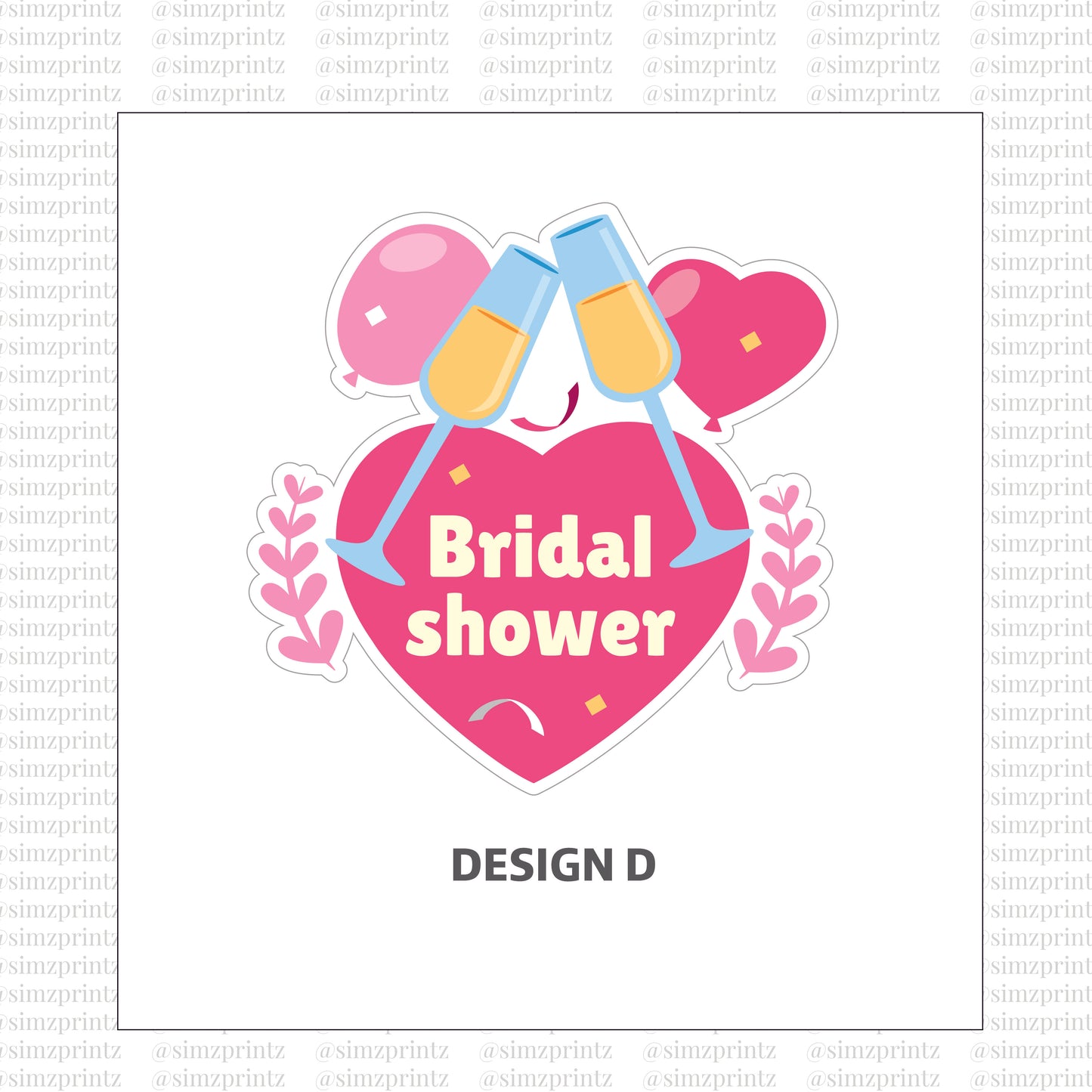 UV Sticker Prints (Bride's Party theme)