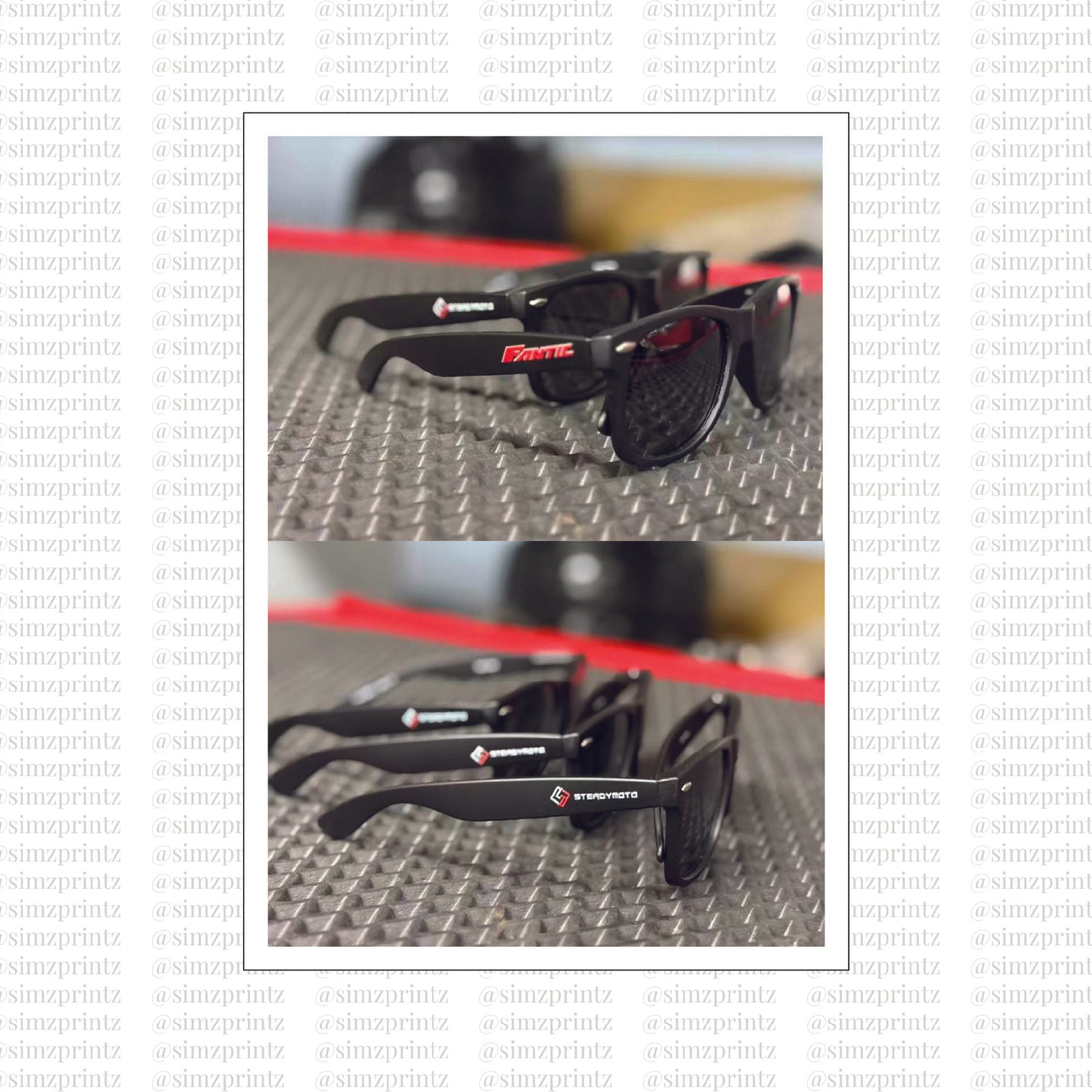 UV Sticker Prints on Sunglasses
