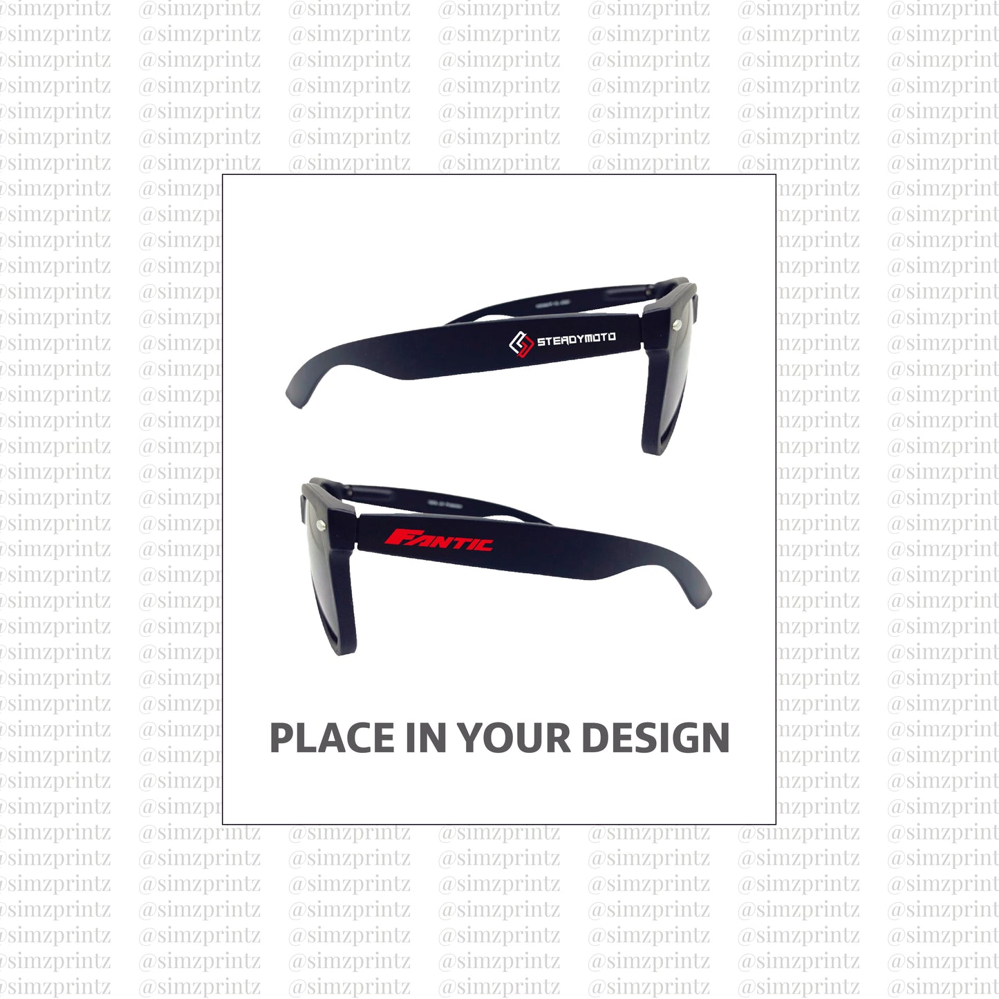 UV Sticker Prints on Sunglasses