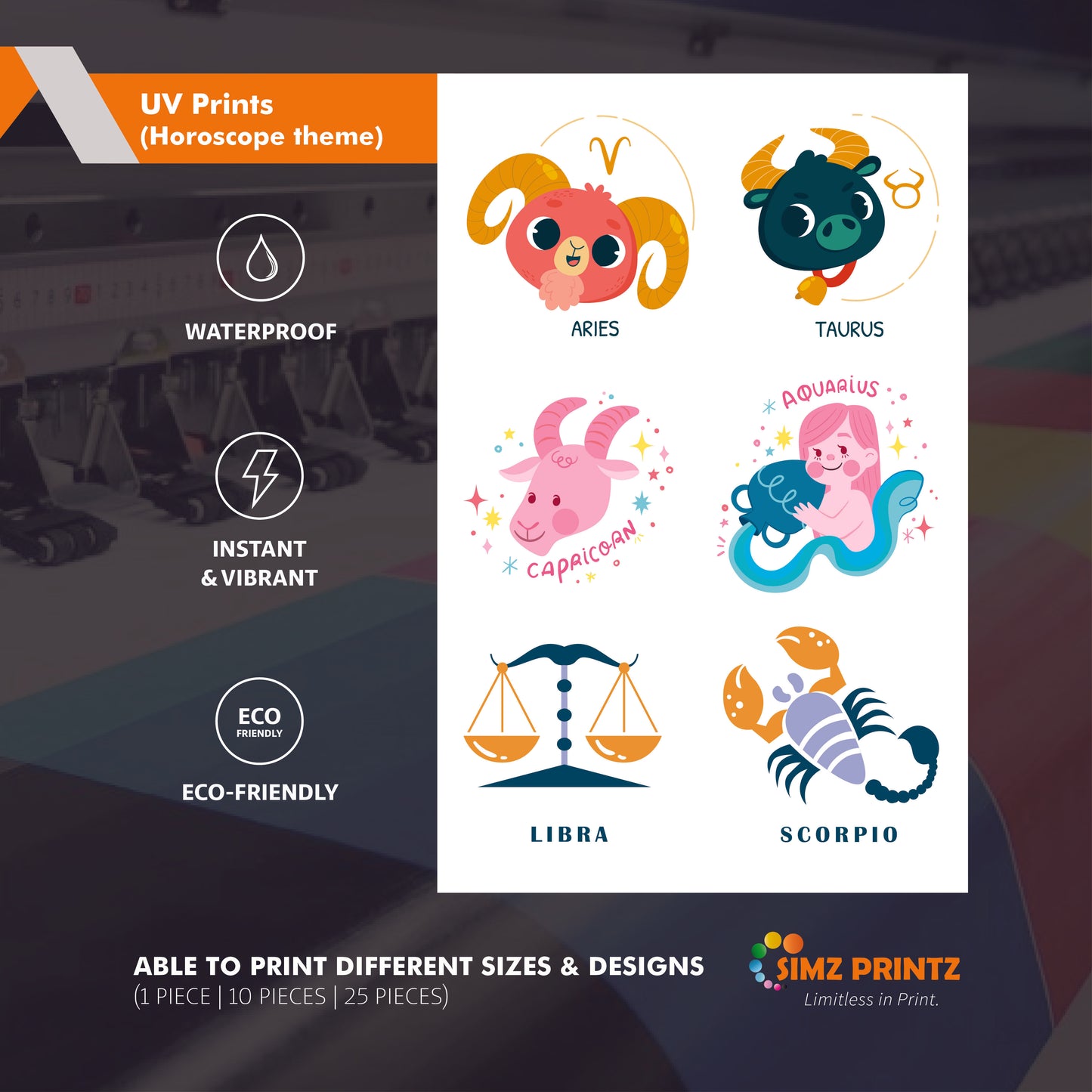 UV Prints (Horoscope theme)