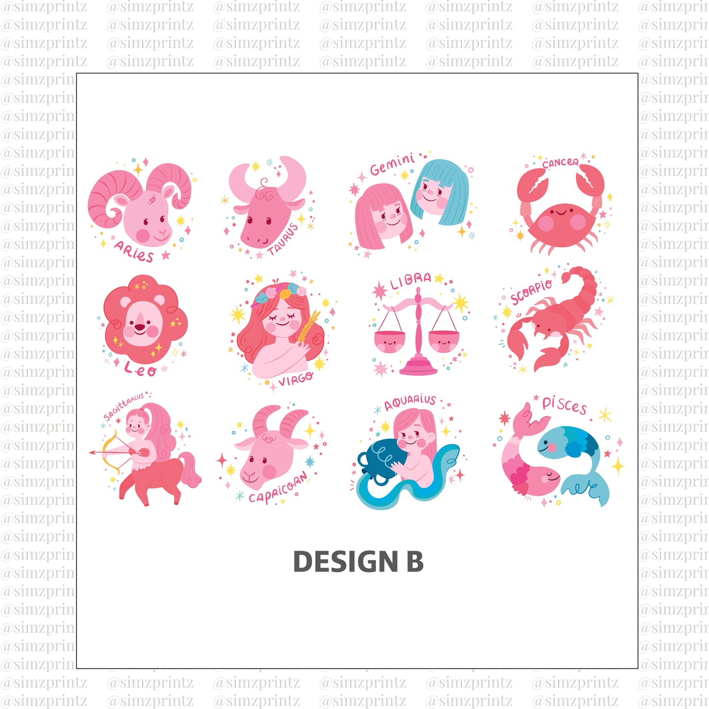 UV Prints (Horoscope theme)