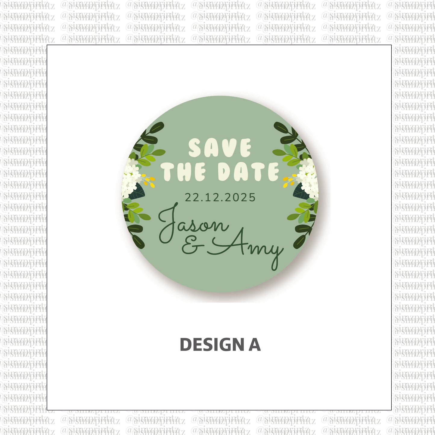 UV Sticker Prints (Wedding theme)