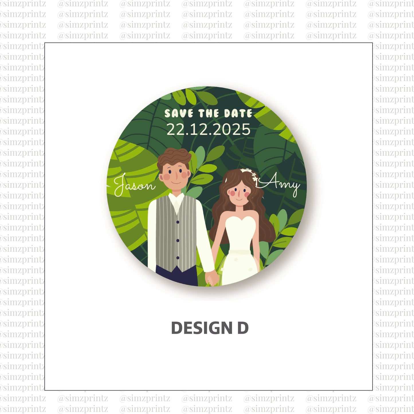 UV Sticker Prints (Wedding theme)