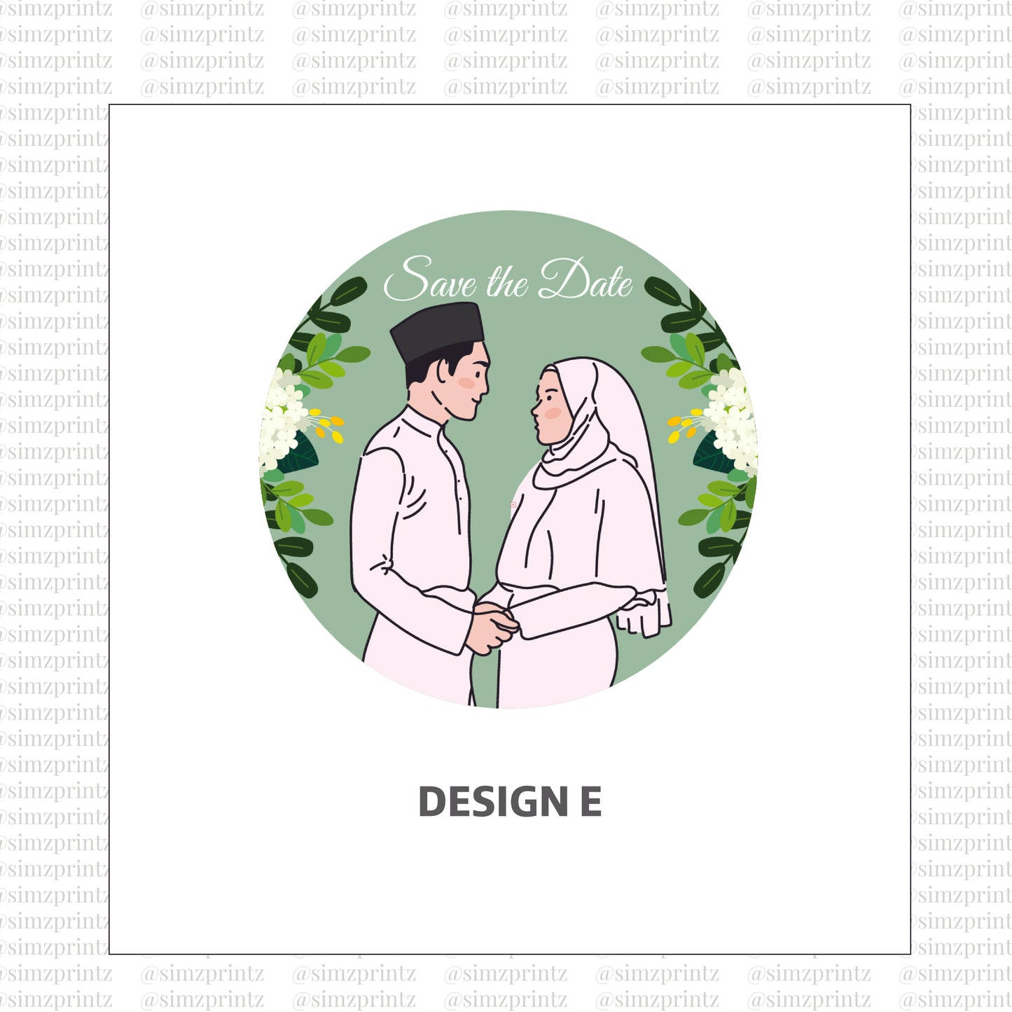 UV Sticker Prints (Wedding theme)