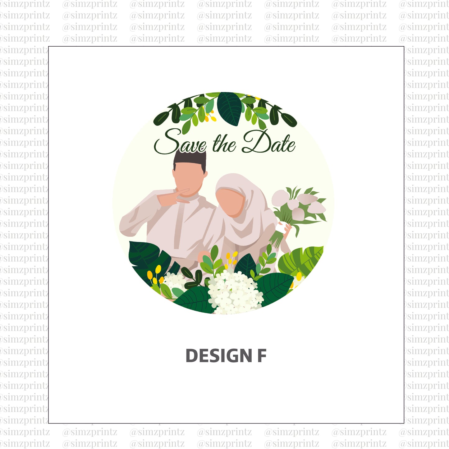 UV Sticker Prints (Wedding theme)