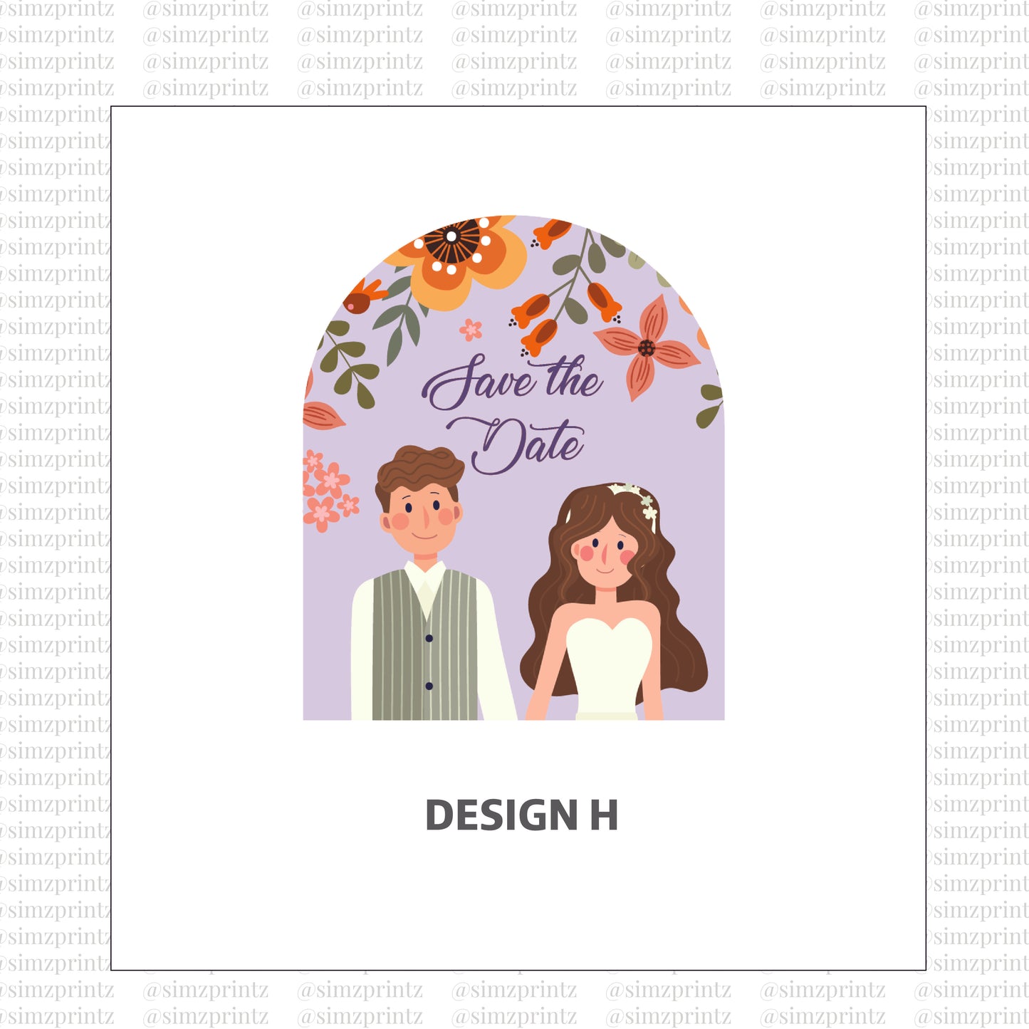 UV Sticker Prints (Wedding theme)