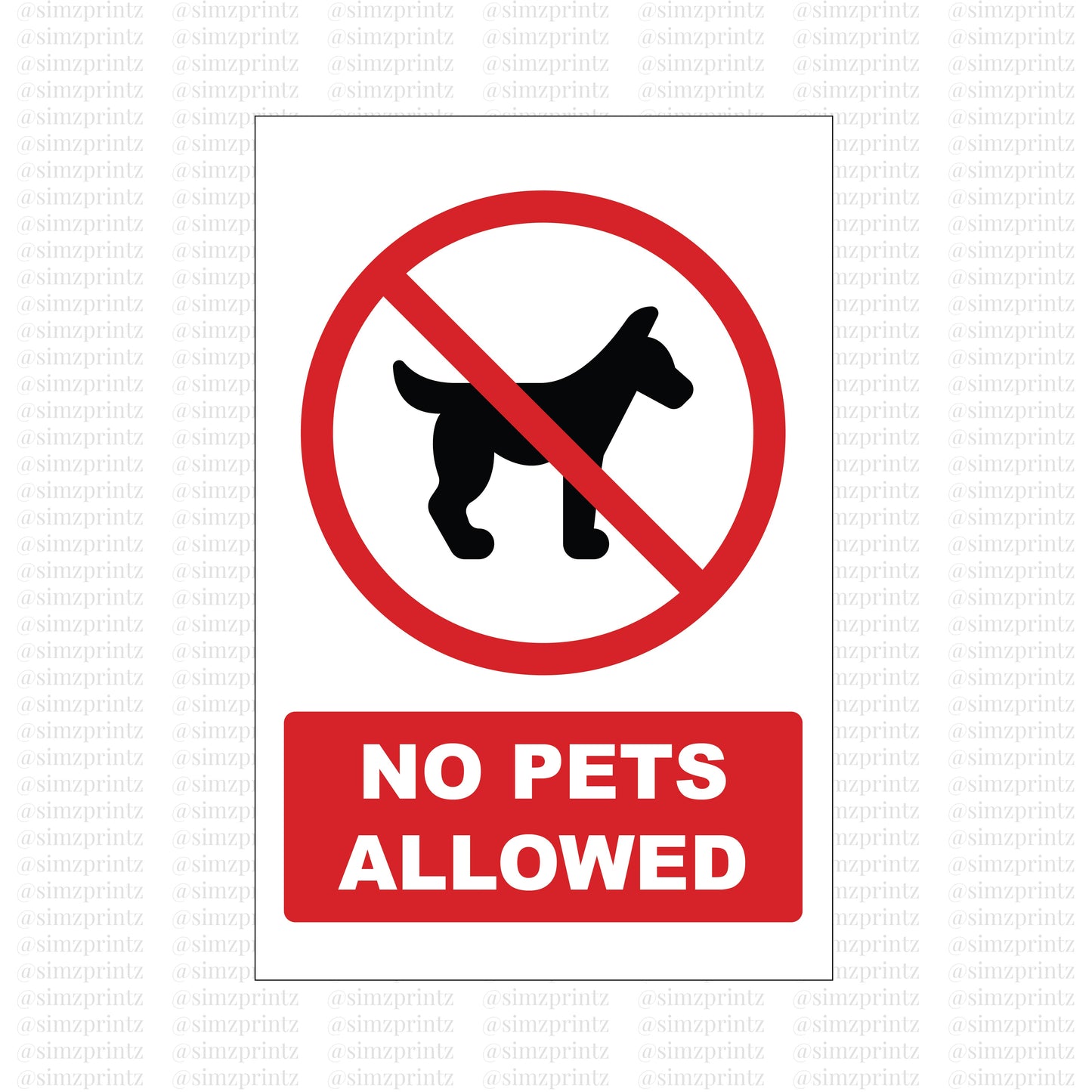 No Pets Allowed