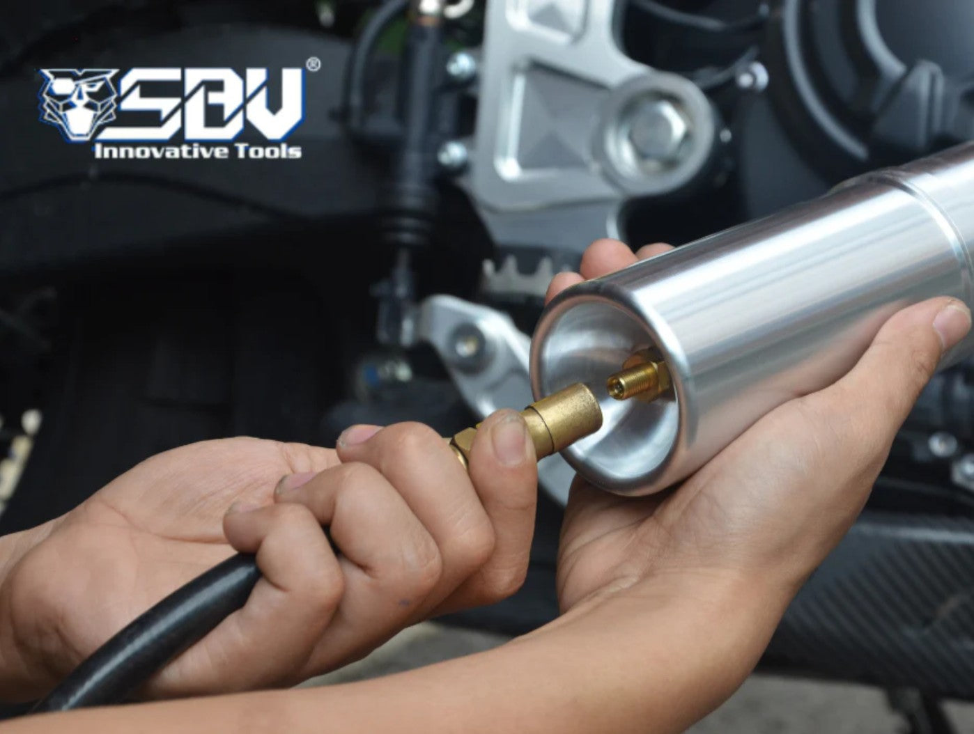 SBV Tools Rechargeable ECO-Spray Bottle in Aluminium