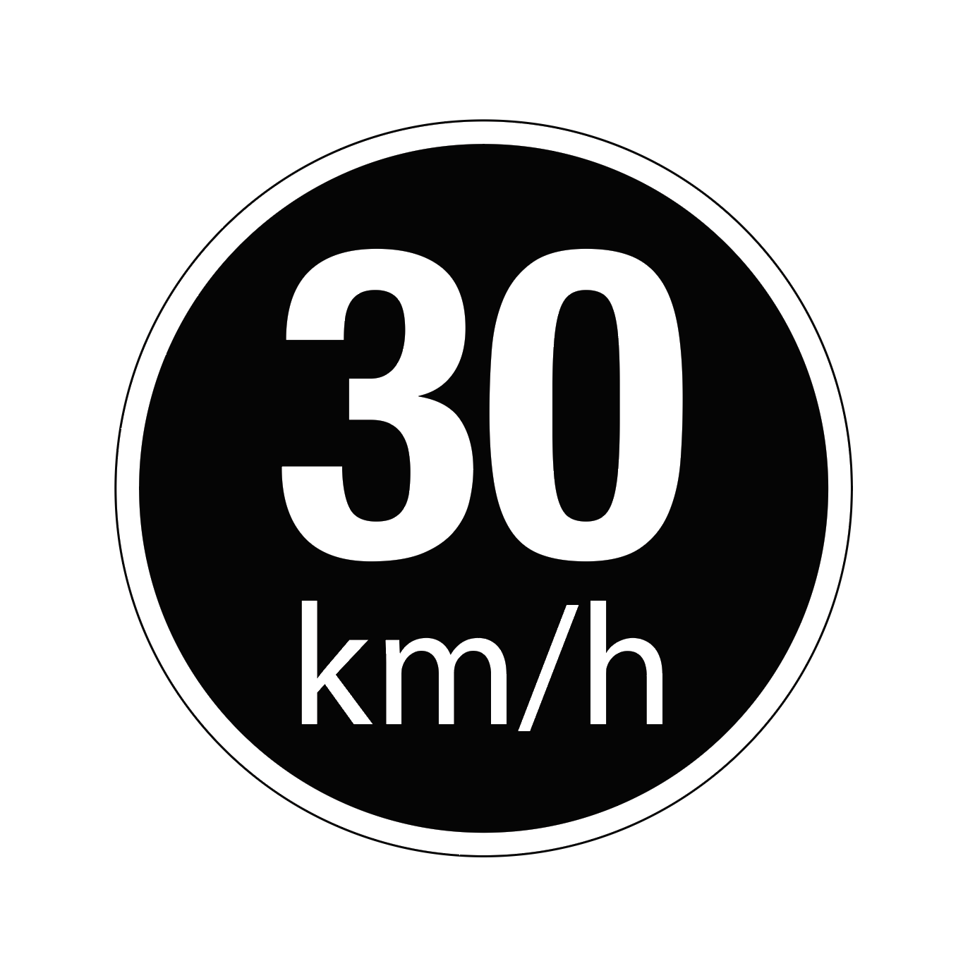 Vehicle Speed Limit Label Sticker
