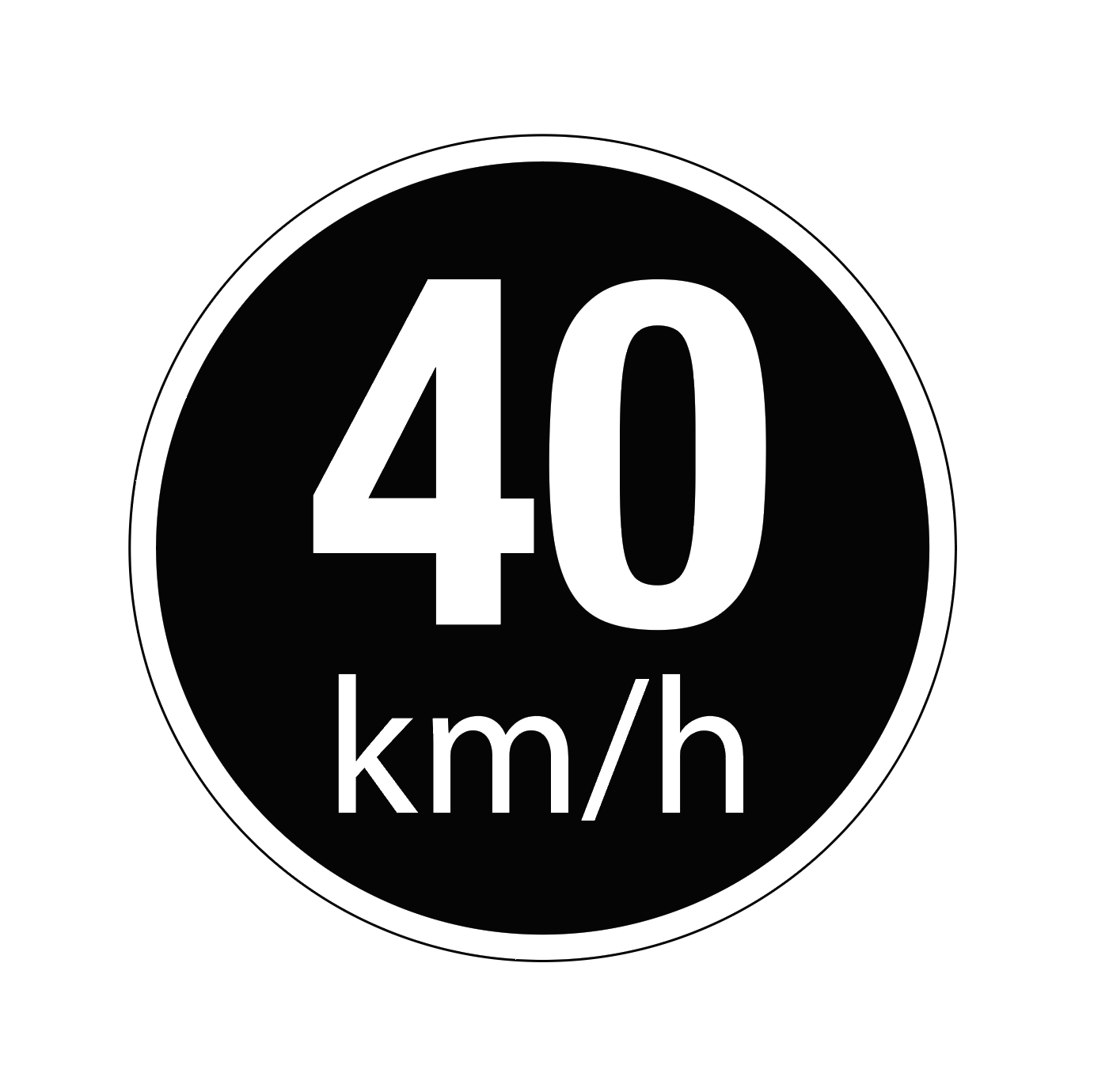 Vehicle Speed Limit Label Sticker