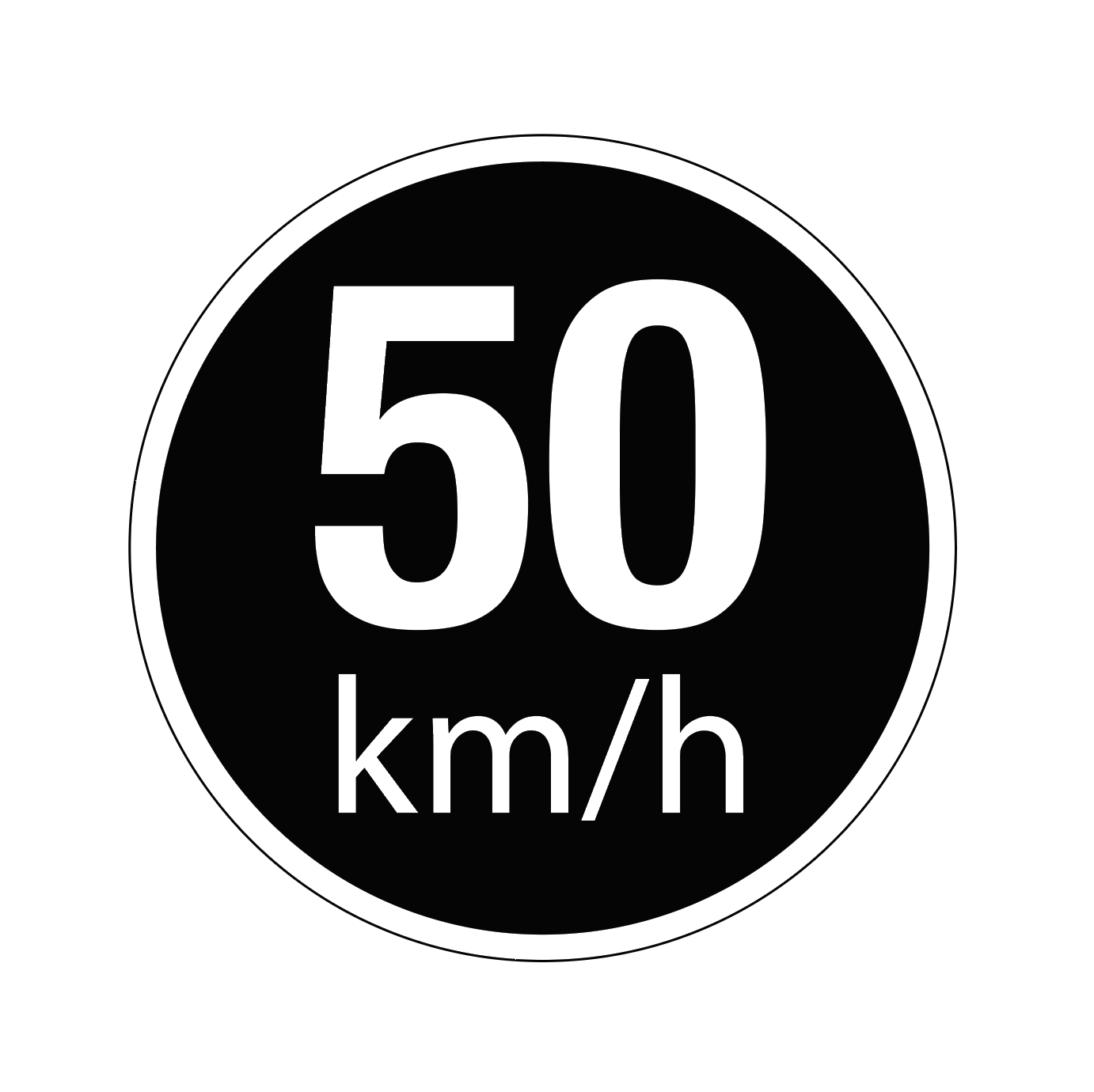Vehicle Speed Limit Label Sticker