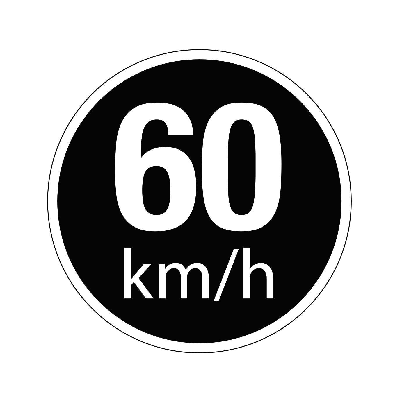 Vehicle Speed Limit Label Sticker