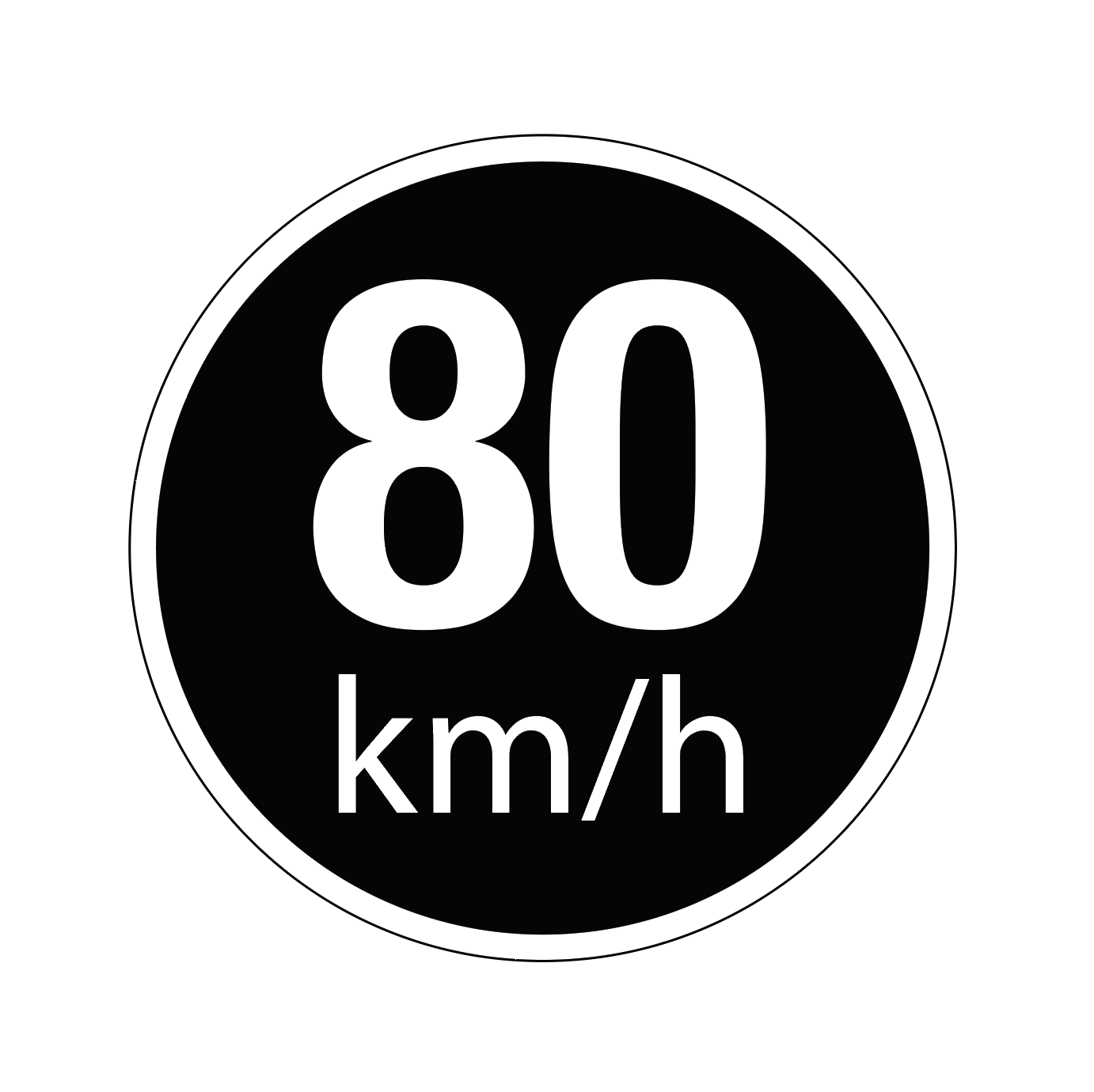 Vehicle Speed Limit Label Sticker