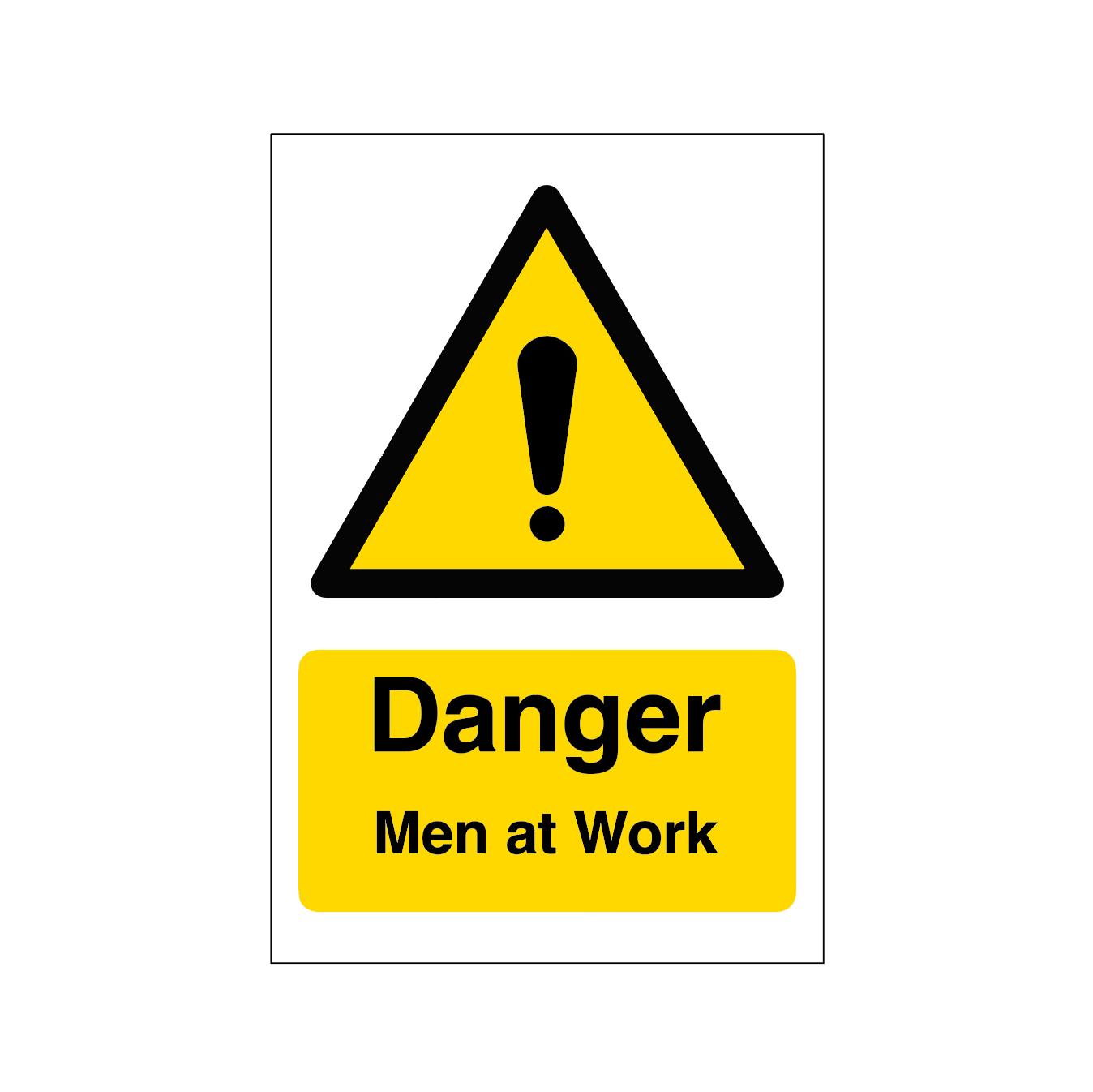 Danger Caution Sign Sticker