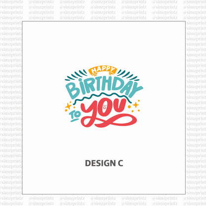 UV Sticker Prints (Birthday Party theme)