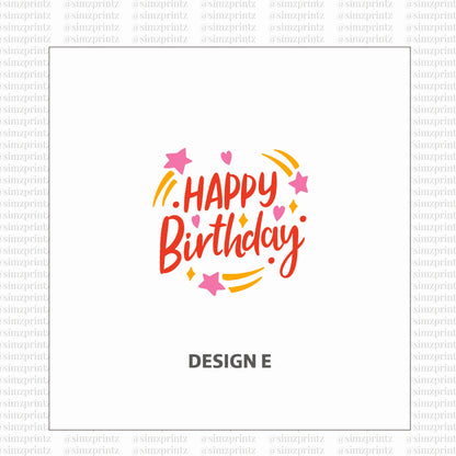 UV Sticker Prints (Birthday Party theme)