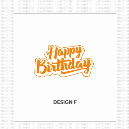 UV Sticker Prints (Birthday Party theme)