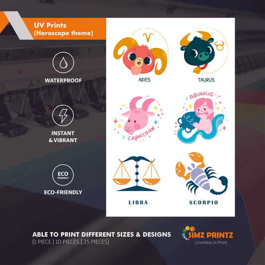 UV Prints (Horoscope theme)