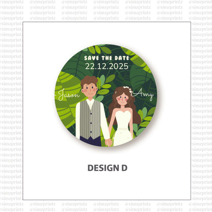 UV Sticker Prints (Wedding theme)