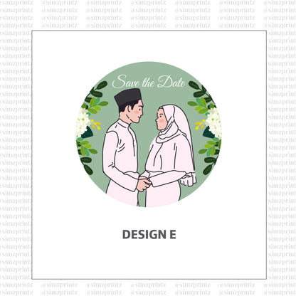 UV Sticker Prints (Wedding theme)