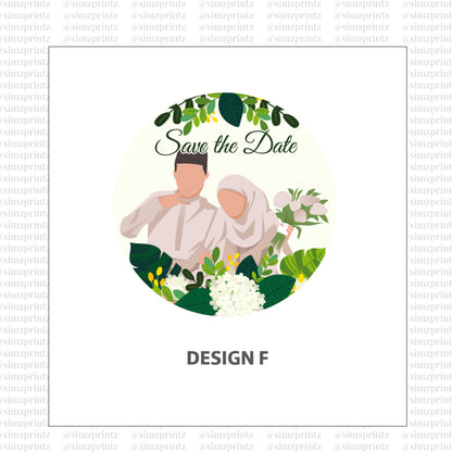 UV Sticker Prints (Wedding theme)