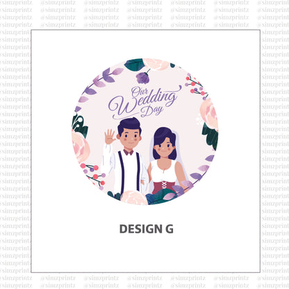 UV Sticker Prints (Wedding theme)