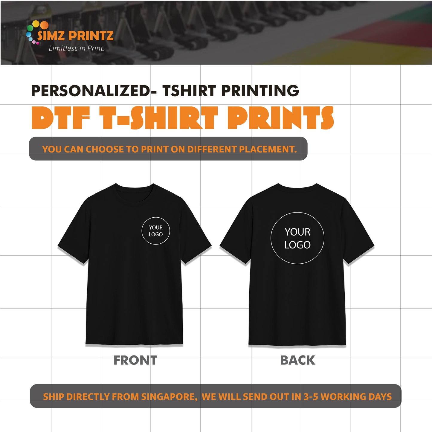 Customize DTF T-shirt Printing