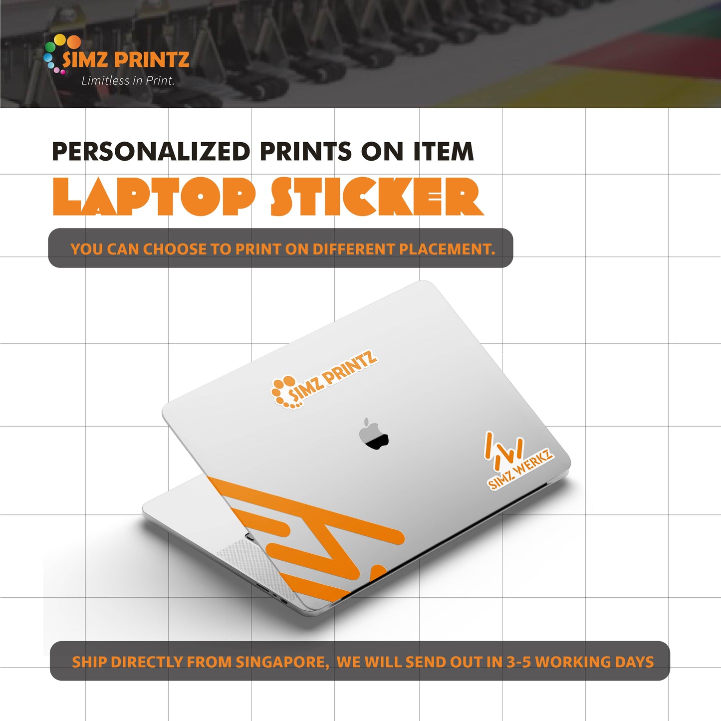 Customized Laptop Sticker