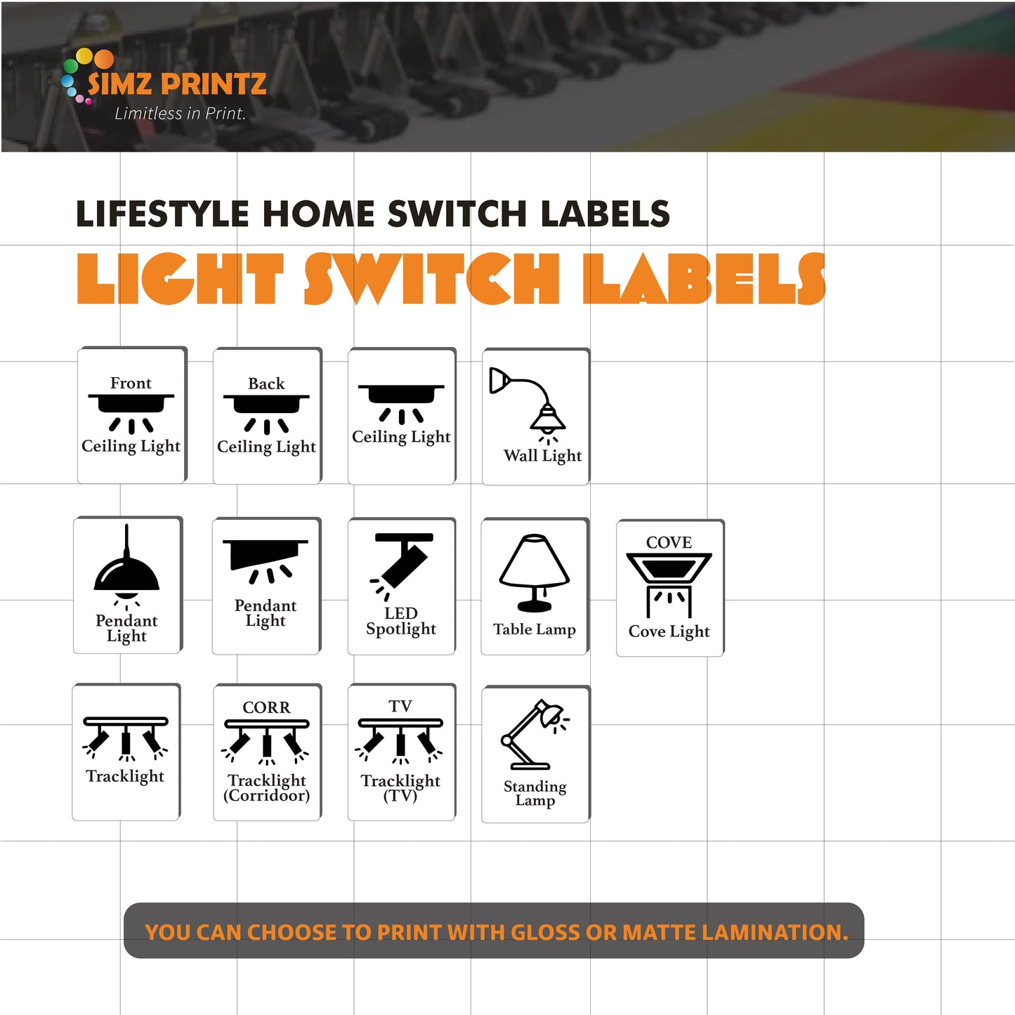 Lifestyle Home Switch Labels