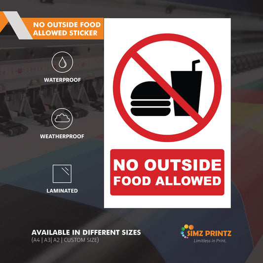 No Outside Food Allowed