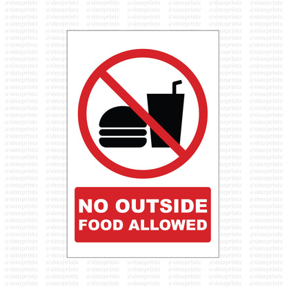 No Outside Food Allowed