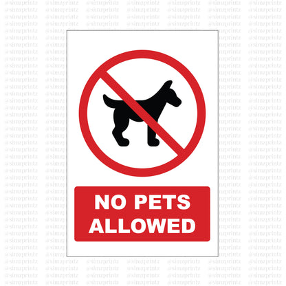 No Pets Allowed