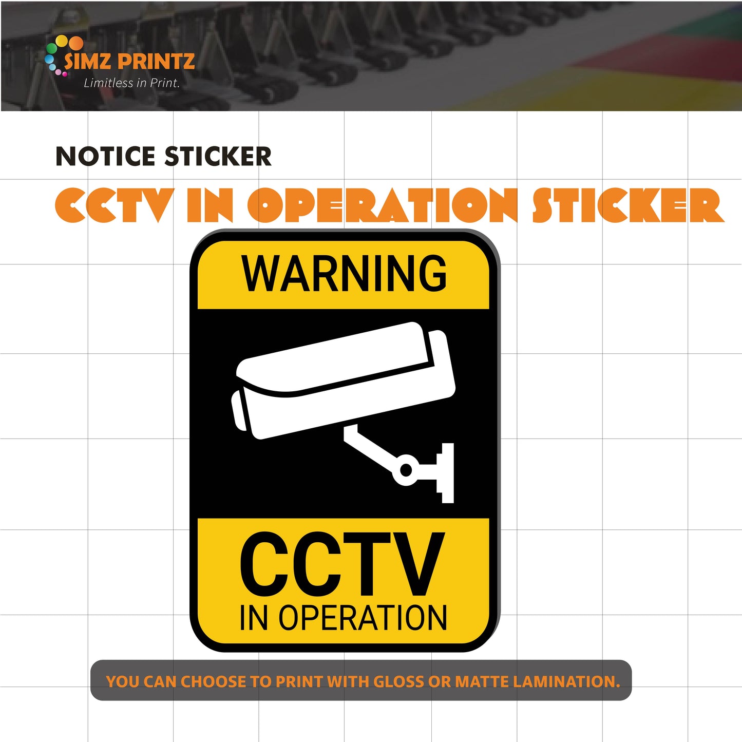Notice Sticker