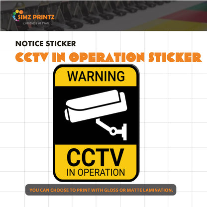 Notice Sticker