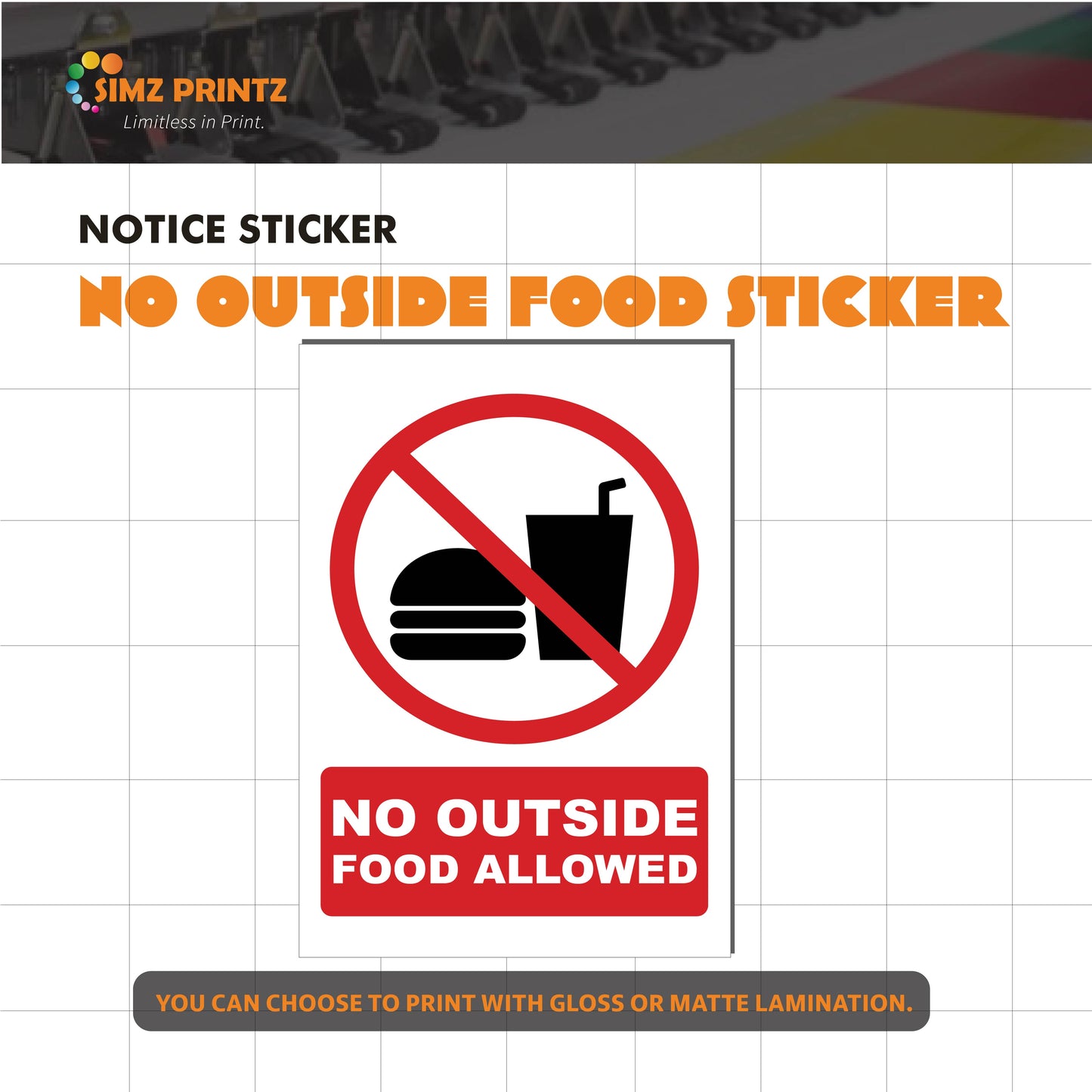 Notice Sticker