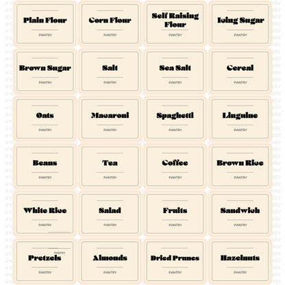 Pantry Sticker Label Pack (Set of 24)