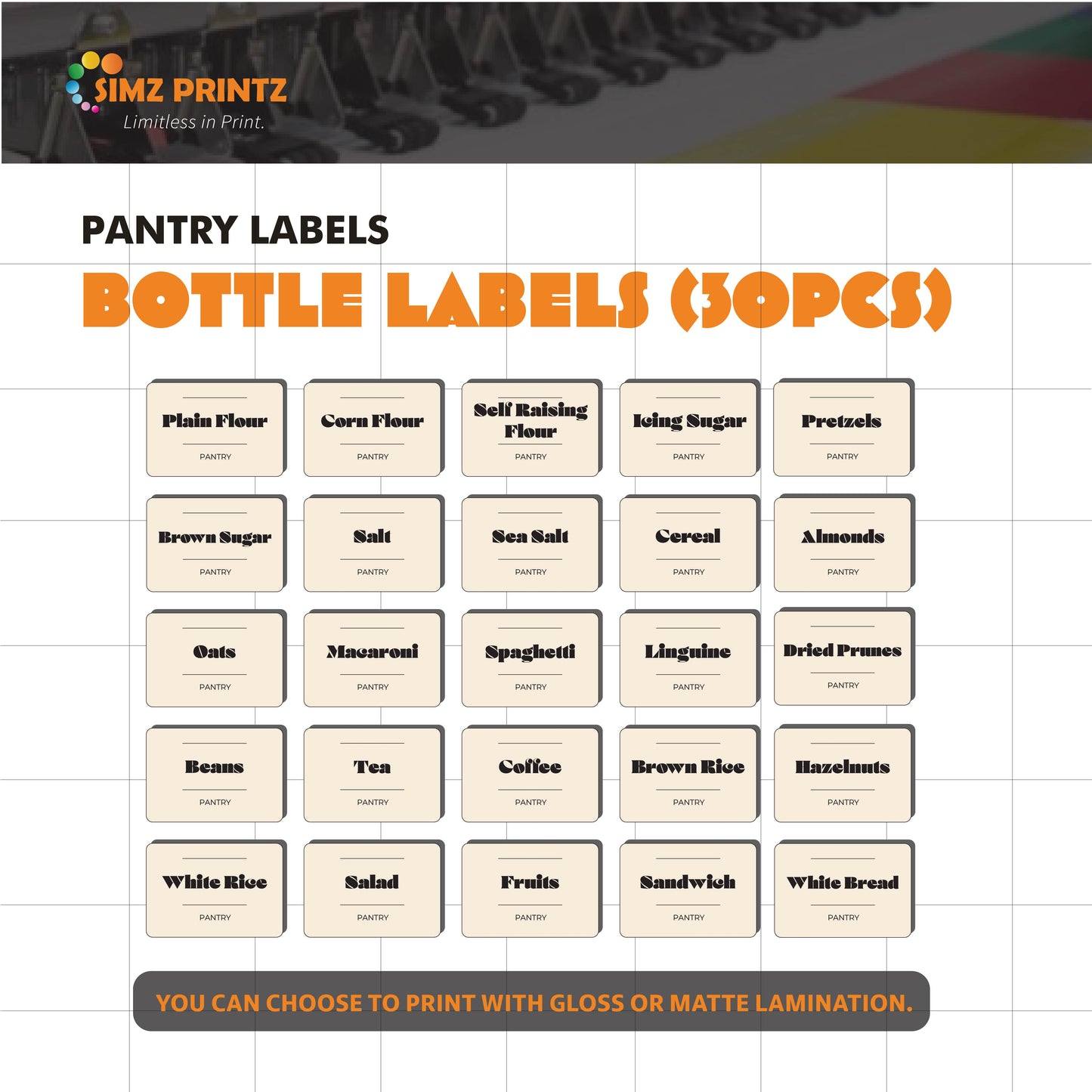 Pantry Sticker Label Pack (Set of 24)