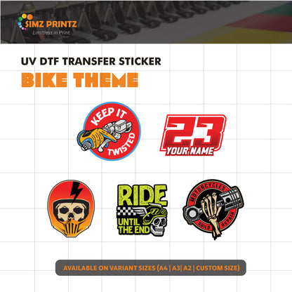 UV Sticker Prints (Bike theme)